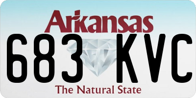 AR license plate 683KVC