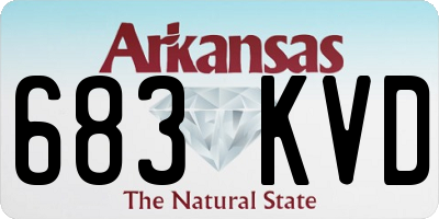 AR license plate 683KVD