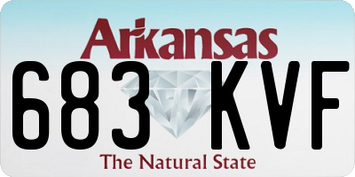 AR license plate 683KVF
