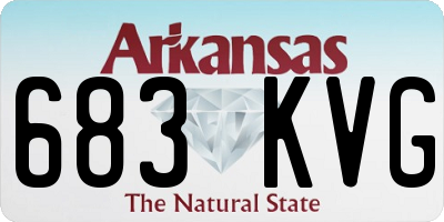 AR license plate 683KVG