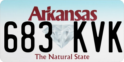 AR license plate 683KVK