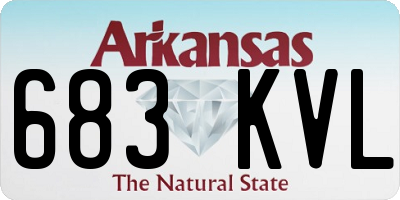 AR license plate 683KVL