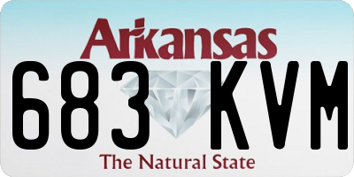 AR license plate 683KVM