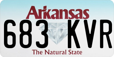 AR license plate 683KVR