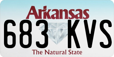 AR license plate 683KVS