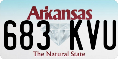 AR license plate 683KVU