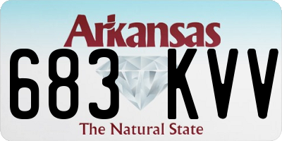 AR license plate 683KVV