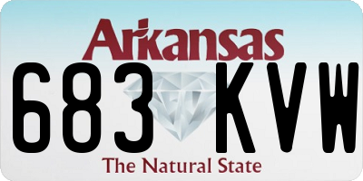 AR license plate 683KVW