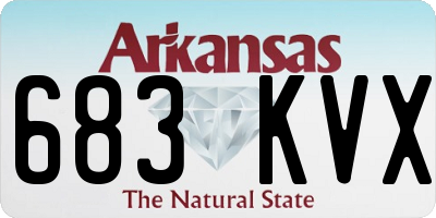 AR license plate 683KVX