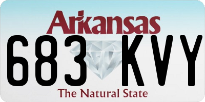 AR license plate 683KVY
