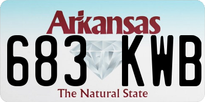 AR license plate 683KWB