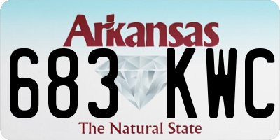 AR license plate 683KWC