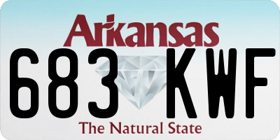 AR license plate 683KWF