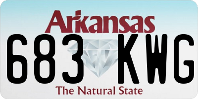 AR license plate 683KWG