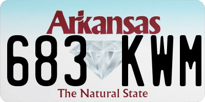AR license plate 683KWM