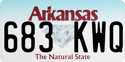 AR license plate 683KWQ