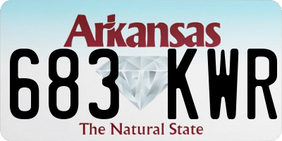 AR license plate 683KWR