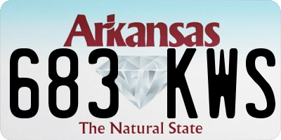 AR license plate 683KWS