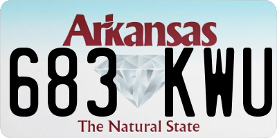 AR license plate 683KWU
