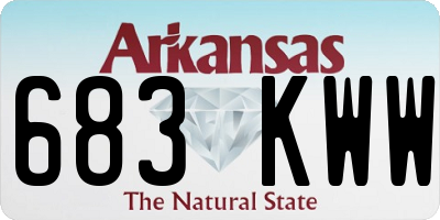 AR license plate 683KWW