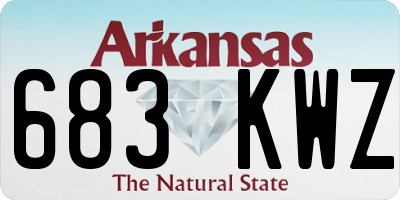 AR license plate 683KWZ