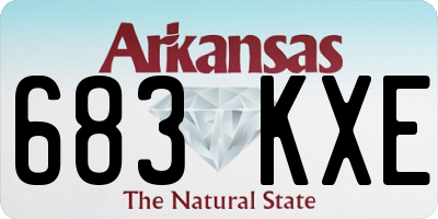 AR license plate 683KXE