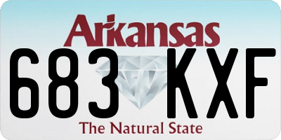 AR license plate 683KXF