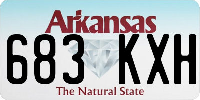 AR license plate 683KXH