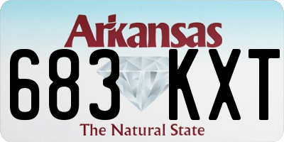 AR license plate 683KXT