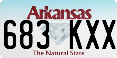 AR license plate 683KXX