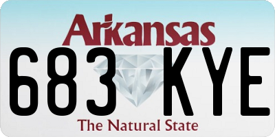 AR license plate 683KYE