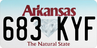 AR license plate 683KYF