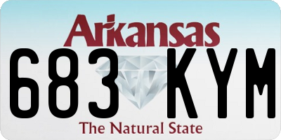 AR license plate 683KYM