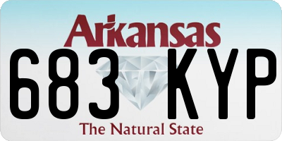 AR license plate 683KYP