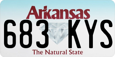AR license plate 683KYS