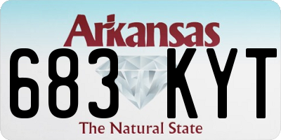 AR license plate 683KYT
