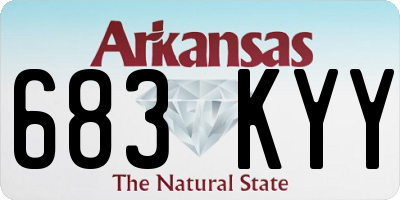AR license plate 683KYY