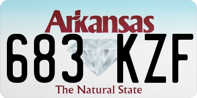 AR license plate 683KZF