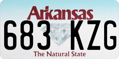 AR license plate 683KZG