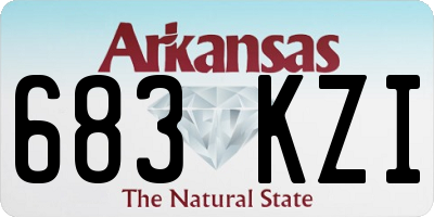 AR license plate 683KZI