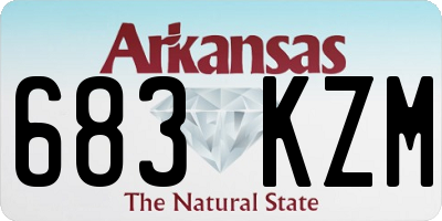 AR license plate 683KZM
