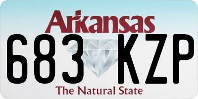 AR license plate 683KZP