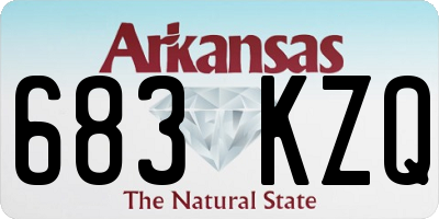 AR license plate 683KZQ