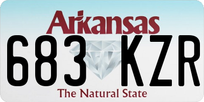 AR license plate 683KZR