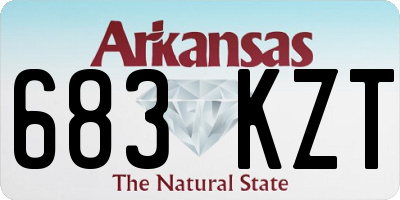 AR license plate 683KZT