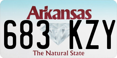 AR license plate 683KZY