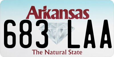 AR license plate 683LAA
