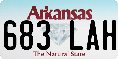 AR license plate 683LAH