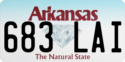 AR license plate 683LAI