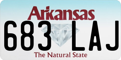 AR license plate 683LAJ